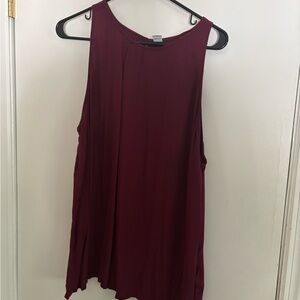 Old Navy Women's Sleeveless Swing Tank Top - Burgundy